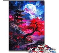 Puzzles Temples Japonais pour Adultes 1000 pièces, Jeux éducatifs, décoration d'intérieur, Cadeau d'anniversaire, Art Mural (26x38cm)