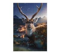 Puzzles The Beautiful Deer Puzzles pour Adultes, Jouets Anti-Stress, Modèles À Assembler, Parfaits comme Cadeaux pour Toute La Famille 38x26cm/1000pcs