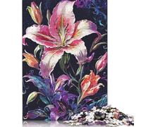 Puzzles Tiger Lily 1000 pièces pour Adolescents, Cadeaux, Puzzles pour Adultes, Jeu éducatif, Jouet de défi, 1000 pièces (75 x 50 cm)