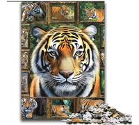Puzzles Tigre Collage 2000 pièces pour Adolescents, Jouets éducatifs, Jeux familiaux Amusants, décoration d'intérieur Unique 70x100cm