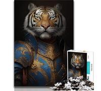 Puzzles Tigres Fantastiques 1000 Pièces pour Adolescents, Assemblage de Motifs Amusant à la Maison, Cadeau d'anniversaire, Cadeaux de Voyage (50x75cm)