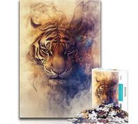 Puzzles Tigres Fantastiques pour Adolescents, Puzzle 1000 pièces, Jeux Éducatifs, Décoration d'Intérieur, Offrez des Cadeaux pour Toute la Famille (38x26cm)