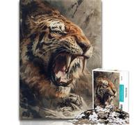 Puzzles Tigres Fantastiques pour Adultes et Adolescents 1000 Pièces, Jeu Éducatif et Défi, pour Toute la Famille (75x50cm)