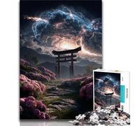 Puzzles Torii Gate Fantasy 1000 pièces pour Adolescents, Jeux éducatifs, Jouets, décoration d'intérieur Uniques, Cadeaux 38x26cm