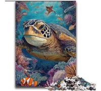 Puzzles Tortues de mer pour Adultes 2000 pièces, Jouets éducatifs et éducatifs, Jeux familiaux avec Affiche et fiche de Questions 70x100cm