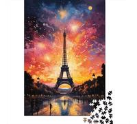Puzzles Tour Eiffel psychédéliques colorés pour Adultes Puzzles 1000 pièces pour Adultes Puzzle 1000 pièces Puzzle Cadeaux 1000pcs (75x50cm)