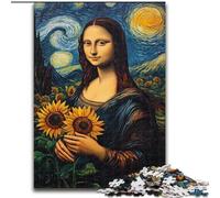 Puzzles Tournesol Mona Lisa pour Adultes et Adolescents 1000 pièces, stimulent Le Cerveau, stimulent la Patience, stimulent l'imagination et stimulent la créativité (50x75cm)