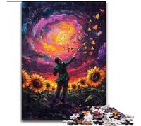 Puzzles Tournesol Violon pour Adolescents 1000 pièces, adaptés aux Personnes de 14 Ans et Plus, idées Cadeaux de décoration intérieure 26x38cm