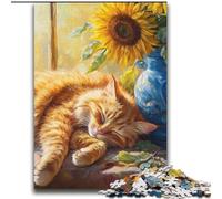 Puzzles Tournesols et Chats pour Adolescents 2000, Jouets éducatifs et Anti-Stress, Liste de souhaits avec Père Noël (70x100cm)