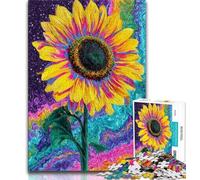 Puzzles Tournesols Fantastiques pour Adultes 1000 Pièces, Jouets de Jeu Stimulants Chaque Pièce Est Unique - Jeu Familial Amusant et Stimulant 50x75cm