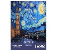 Puzzles Tower Bridge de Londres Classiques Jouets Défi Puzzle Divertissement Créatif Iconique 1000 Pièces Divertissement pour Adultes 70x50cm/1000pcs