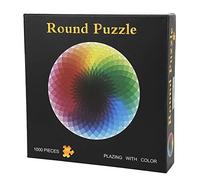 Puzzles Toy, 1000 Pcs Gradient Color Jigsaw Puzzles Colorful Rainbow Assembling Picture Toy for Adults and Children