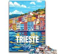 Puzzles Trieste Italie pour Adultes et Adolescents, stimulent Le Cerveau, Jouets addictifs pour cultiver la Patience, décoration Parfaite, 1000 pièces (50x75cm)