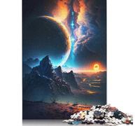 Puzzles Twilight Peaks éthérés 1000 pièces pour Adultes, Puzzles en Bois, Exercice cérébral, Jeu de défi, Divertissement, Cadeaux, activité familiale (75 x 50 cm)