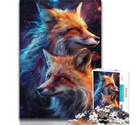 Puzzles Two Fox 1000 pièces pour Adolescents idéal comme Cadeau pour Toute la Famille Convient aux Enfants de 14 Ans et Plus (50x75cm)