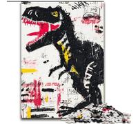 Puzzles Tyrannosaurus Rex Graffiti pour Adolescents 1000 Puzzles, Jeux Amusants Chaque pièce est Unique - Jeu Familial Stimulant (26x38cm)