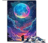 Puzzles Univers Arc-en-Ciel 1000 pièces pour Adultes, Jeux éducatifs, Jouets à Faire soi-même avec Affiche et fiche de Questions Assorties (26x38cm)