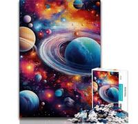 Puzzles Univers Colorés 1000 Pièces pour Adultes, Aidez Le Cerveau à Exercer des Jouets Addictifs pour Cultiver la Patience Jeu de Défi Unique 38x26cm