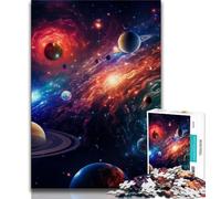 Puzzles Univers Colorés 1000 Pièces pour Adultes Cadeaux, Jeu Défiant et Jeu Familial Décoration Murale Cadeaux Uniques d'anniversaire et de Noël 38x26cm