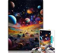 Puzzles Univers Colorés pour Adolescents 1000, Aidez Le Cerveau à Exercer des Jouets Addictifs pour Cultiver la Patience Une Œuvre d'art 38x26cm