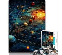 Puzzles Univers Colorés pour Adolescents 1000 Pièces, Jeux Éducatifs Décoration de Maison Convient pour Décoration de Bureau (38x26cm)
