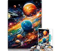 Puzzles Univers Colorés pour Adolescents 1000 Puzzles, Jeu de Réveil et Décoration Murale pour Famille, Cadeaux d'anniversaire et de Noël Uniques (38x26cm)
