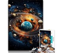 Puzzles Univers Colorés pour Adolescents Puzzle 1000 pièces, Aidez Le Cerveau à Exercer des Jouets Addictifs pour Cultiver la Patience Une Œuvre d'art (50x75cm)