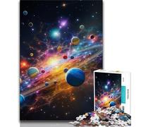 Puzzles Univers Colorés pour Adultes 1000 Pièces, Aidez Le Cerveau à Exercer des Jouets Addictifs pour Cultiver la Patience Convient aux Couples 38x26cm