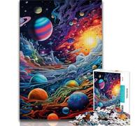 Puzzles Univers Colorés pour Adultes 1000 Pièces, Jouets Éducatifs et Apprentissage, Jeux en Famille, Cadeaux pour Amis et Famille (38x26cm)