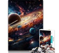Puzzles Univers Colorés pour Adultes Puzzle 1000 Pièces, Aidez Le Cerveau à Exercer des Jouets Addictifs pour Cultiver la Patience Une Œuvre d'art (38x26cm)