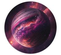 Puzzles Univers Planète Paysage pour Adultes Puzzles Ronds de 1000 Pièces pour Débutant Niveau de Compétence 1000 Pièces, Idéal pour Cadeaux d'anniversaire et de Vacances 67,5x67,5cm