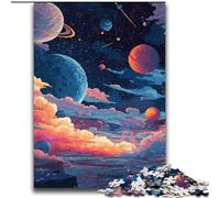 Puzzles Univers Spatial pour Adolescents, Jeux éducatifs à Faire soi-même avec Affiche et fiche de Questions Assorties (14 Ans et Plus) (70x100cm)