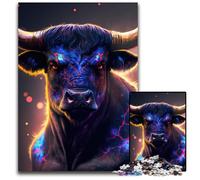 Puzzles Vache Mutante 1000 pièces pour Adultes, activité familiale Amusante, défi cérébral, pour Adolescent 26x38cm/10,23x14,96 Pouces