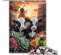 Puzzles Vaches des Highlands pour Adolescents, 1 000 pièces, activités familiales Amusantes à la Maison, Cadeau d'anniversaire, Cadeaux de Voyage (Taille 26x38cm)