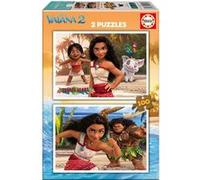 Puzzle - Vaiana 2 - 2x100 pièces - Multicolore - 40x28 cm