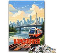 Puzzles Vancouver Canada 1000 pièces pour Adolescents, Jeux stimulants, Chaque pièce est Unique - Jeu Familial Stimulant 1000 pièces (26x38cm)