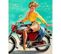 Puzzles, Vintage Pin Up Girls Retro Burlesque Adultes Puzzle en Carton, Décoration De La Maison Moderne pour Le Salon-1000 Pièces(50x70cm)