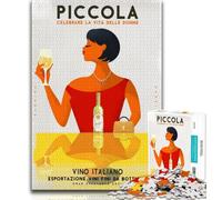 Puzzles Vintage sur Le thème du vin Italien, 1 000 pièces, pour Adolescents, Cadeaux, Jeu-questionnaire, décoration Murale, Cadeaux Uniques pour Anniversaire et Noël, 50x75cm