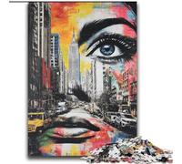 Puzzles Visages pour Adultes et Adolescents, à partir de 14 Ans, décoration d'intérieur, Jeux de Famille, Cadeaux de Noël et d'anniversaire (70x100cm)