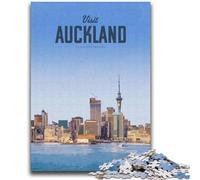 Puzzles Visit Auckland pour Adultes 1000 pièces, Anti-Stress, séjour Relaxant, avec Affiche et fiche de Questions-réponses Assorties (2000 pièces, 70x100cm)
