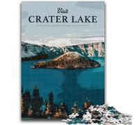Puzzles Visit Crater Lake pour Adultes : 1000 pièces, Un Jeu Stimulant idéal comme Cadeau pour Toute la Famille (1000 pièces, 50x75cm)