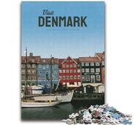 Puzzles Visit Denmark 1000 pièces pour Adultes et Adolescents, à partir de 14 Ans Entraînez Votre Cerveau et Vos Mains Cadeaux de Noël 2000 pièces (70x100cm)