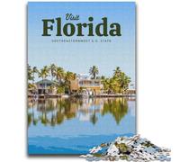 Puzzles Visit Florida pour Adultes, 1000 pièces, Jeu éducatif et décompressant pour Anniversaire et Noël, 2000 pièces (70x100cm)