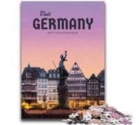 Puzzles Visit Germany pour Adolescents 1000 pièces, Jeux stimulants, décoration Murale, Cadeaux d'anniversaire et de Noël Uniques 1000 pièces (26x38cm)