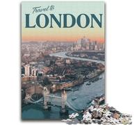 Puzzles Visit London pour Adolescents, 1000 pièces, Jeu Stimulant et interactif en Famille, 2000 pièces (70x100cm)