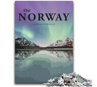 Puzzles Visit Norway pour Adultes et Adolescents, 1000 pièces, Jouets addictifs, Cadeaux d'anniversaire pour Les 14 Ans et Plus, 2000 pièces (70x100cm)
