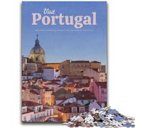 Puzzles Visit Portugal 1000 pièces pour Adultes, Jeu éducatif et décompressant pour Anniversaire et Noël (26x38cm)