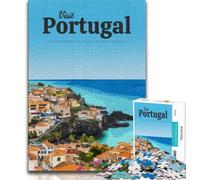 Puzzles Visit Portugal pour Adultes et Adolescents, 1 000 pièces, Jouet éducatif et décompressant, idéal comme Cadeau, 50x75cm