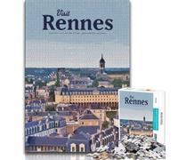 Puzzles Visit Rennes pour Adolescents 1000 pièces, Jouet éducatif et éducatif, idéal comme Cadeau pour Toute la Famille 38x26cm