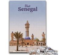Puzzles Visit Senegal pour Adolescents 1000 pièces, Jouets éducatifs et éducatifs pour la Famille, adaptés à la décoration de Bureau 1000 pièces (26x38cm)